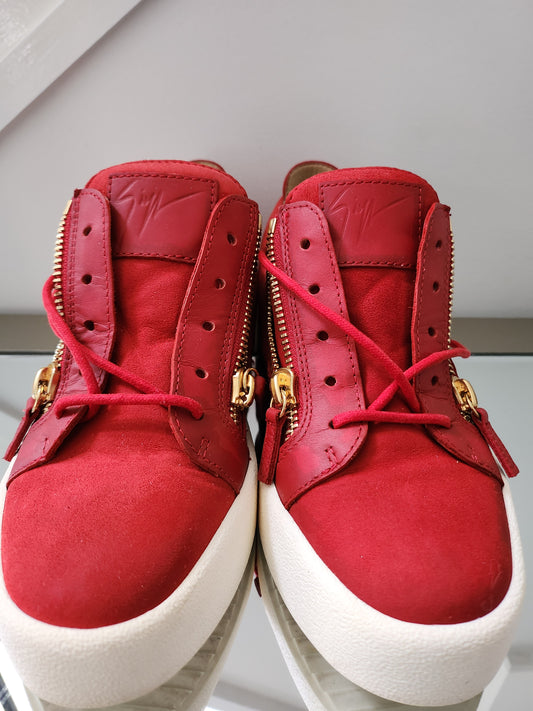 Women's Giuseppe Zanotti Sneakers – Red/Gold, EU Size 39 Free Shipping