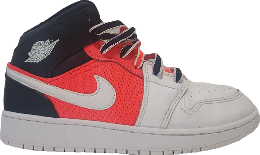 Jordan 1 Mid SE White Black Infrared Size 6Y US