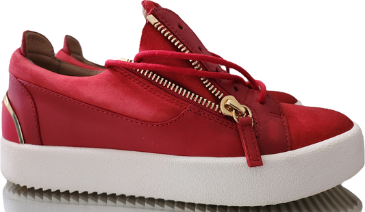 Women's Giuseppe Zanotti Sneakers – Red/Gold, EU Size 39 Free Shipping