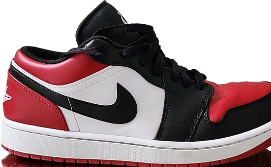 Jordan 1 Low Red White Black – Size 12 US